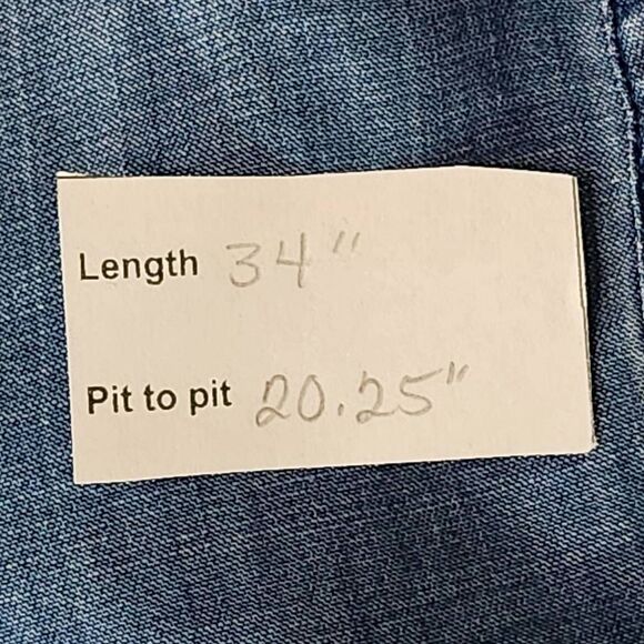 Velvet Heart Chambray Mini Shirt Dress Size Large Chambray Mini Dress - Picture 9 of 9